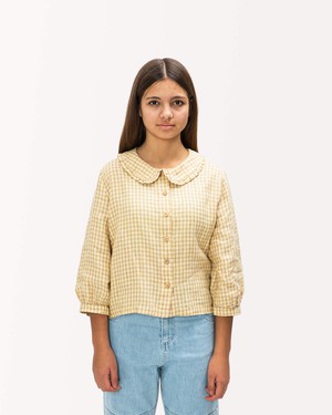 Vintage Collar Blouse dijon check from Matona