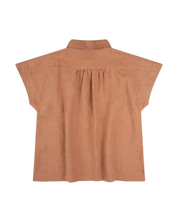 Linen Blouse coffee from Matona