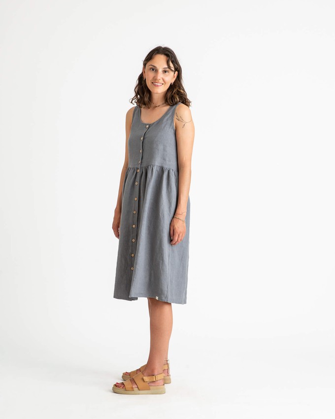 Gathered Dress storm blue from Matona