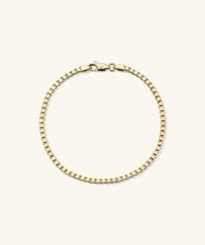 Square Box Chain Bracelet via Mejuri