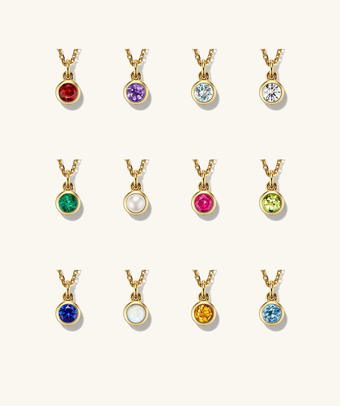 Sia Birthstone Pendant Necklace from Mejuri