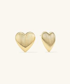 Big Puffy Heart Studs via Mejuri