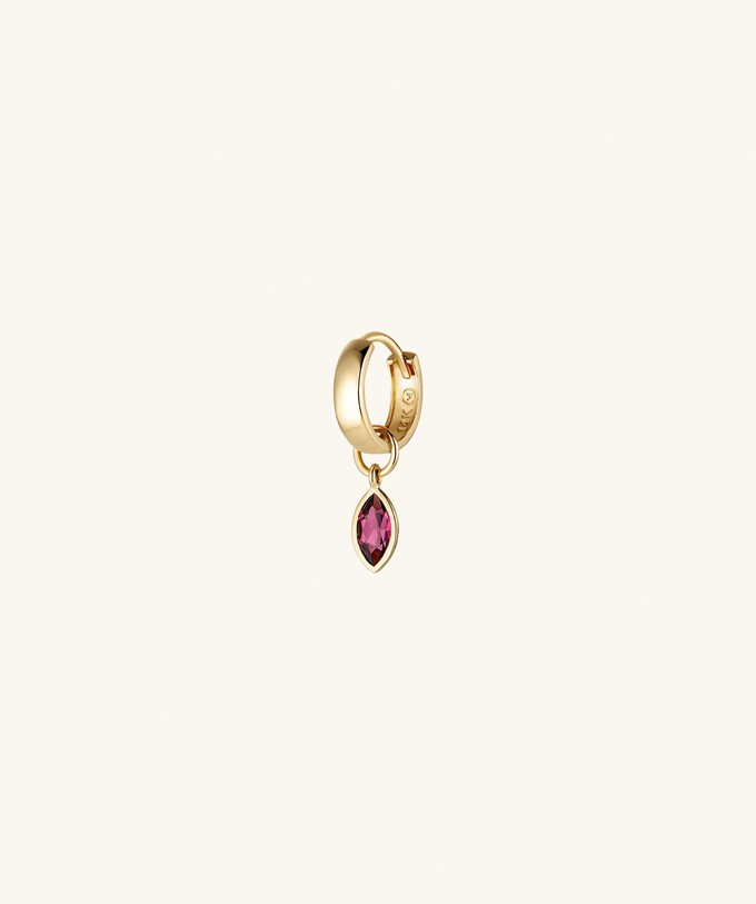 Marquise Gemstone Hoop Charm from Mejuri