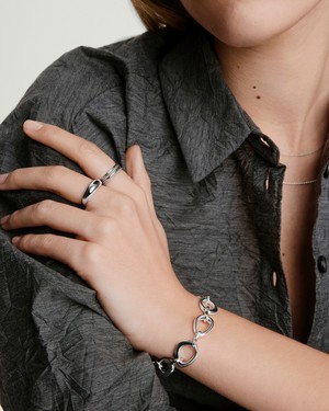 Organic DÃ´me Ripple Chain Bracelet from Mejuri