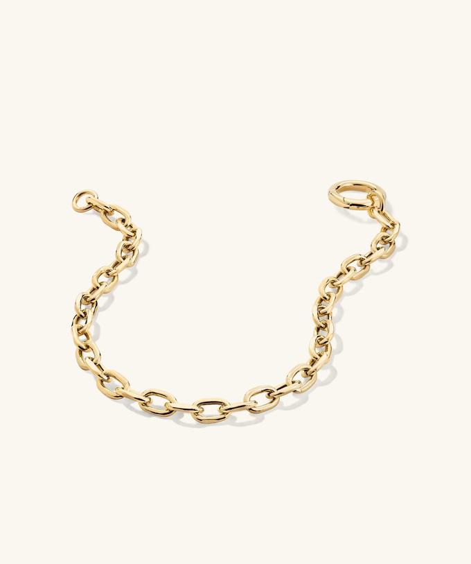 Large Square Oval Chain Charm Bracelet from Mejuri