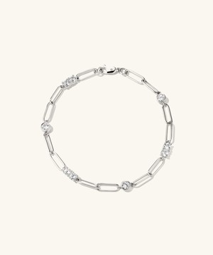 Zadie Lab Grown Sapphire Chain Bracelet from Mejuri