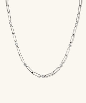 Zadie Lab Grown Sapphire Chain Necklace from Mejuri