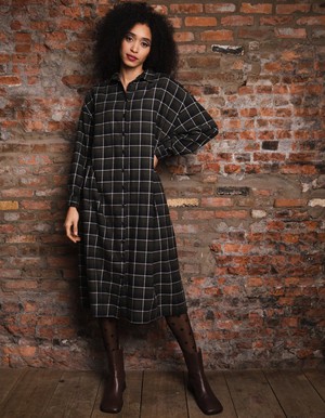 Pixie dress Twill checks - Last Size: 38 from Mon Col Anvers