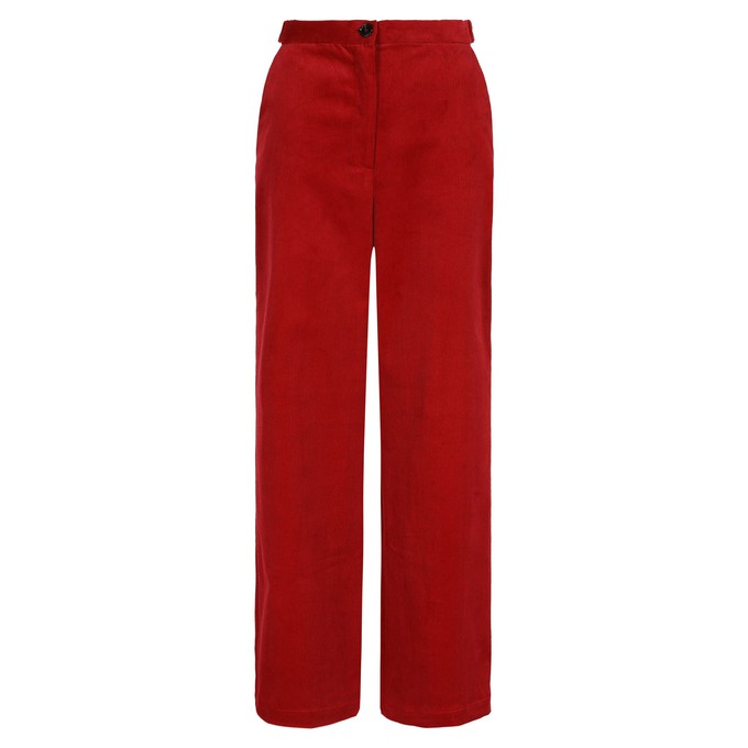 Gaia pants Corduroy red from Mon Col Anvers