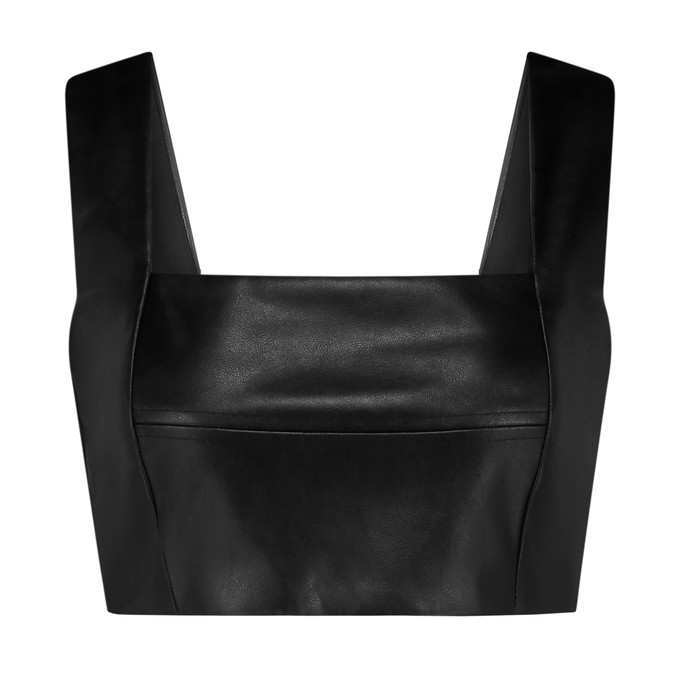 Minimalist Faux-Leather Top from MONIQUE SINGH