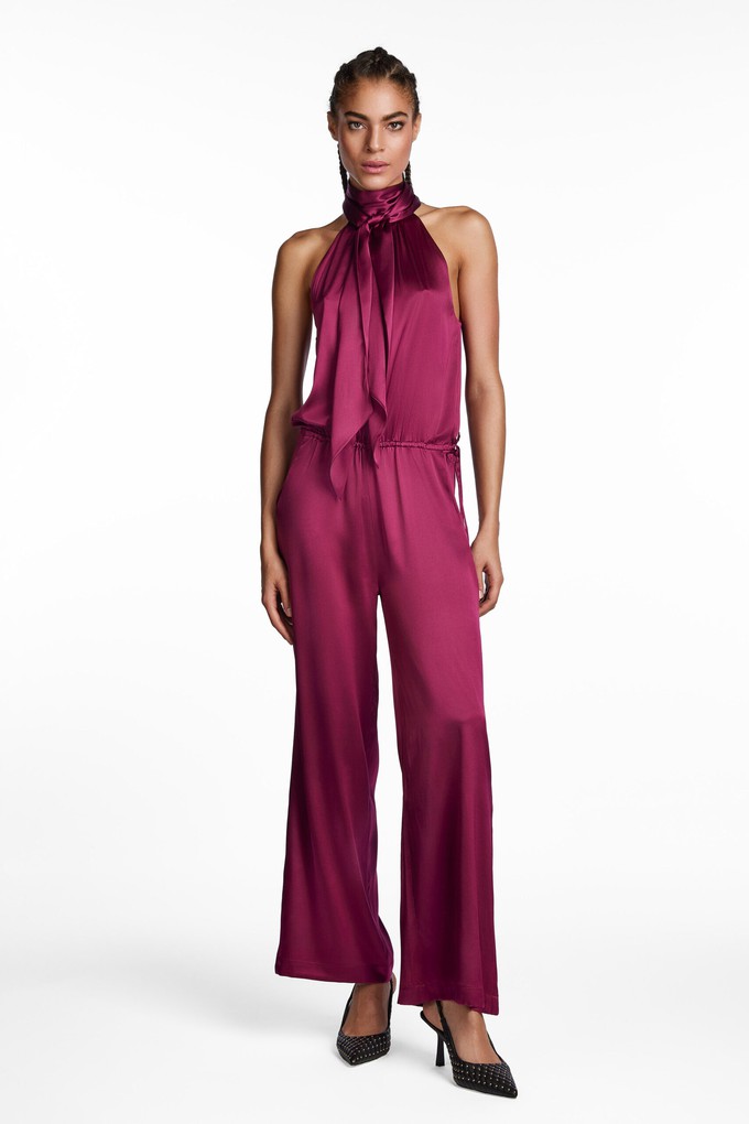 DARK MAGENTA JUMP SUIT from MONIQUE SINGH