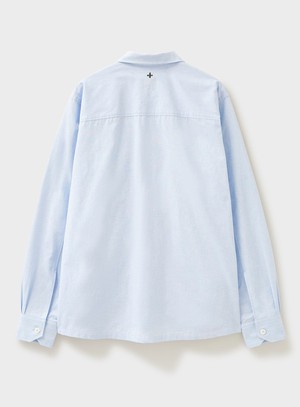 Recycled Italian Sky Fil-a-Fil Overshirt from Neem London