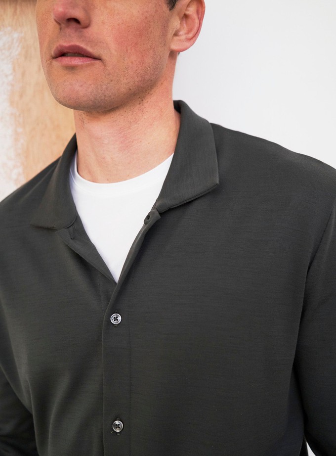 ZQ Merino Neem Green Overshirt from Neem London