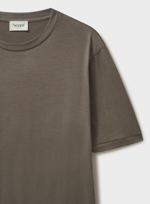 ZQ Merino Wool Jersey Oatmeal T-Shirt from Neem London