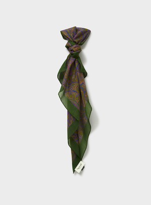 Biodegradable Italian Tencel British Racing Green Neck Scarf from Neem London