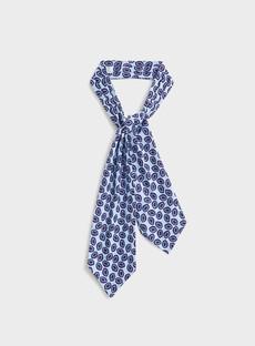 Geometric Blue Modern Cravat via Neem London