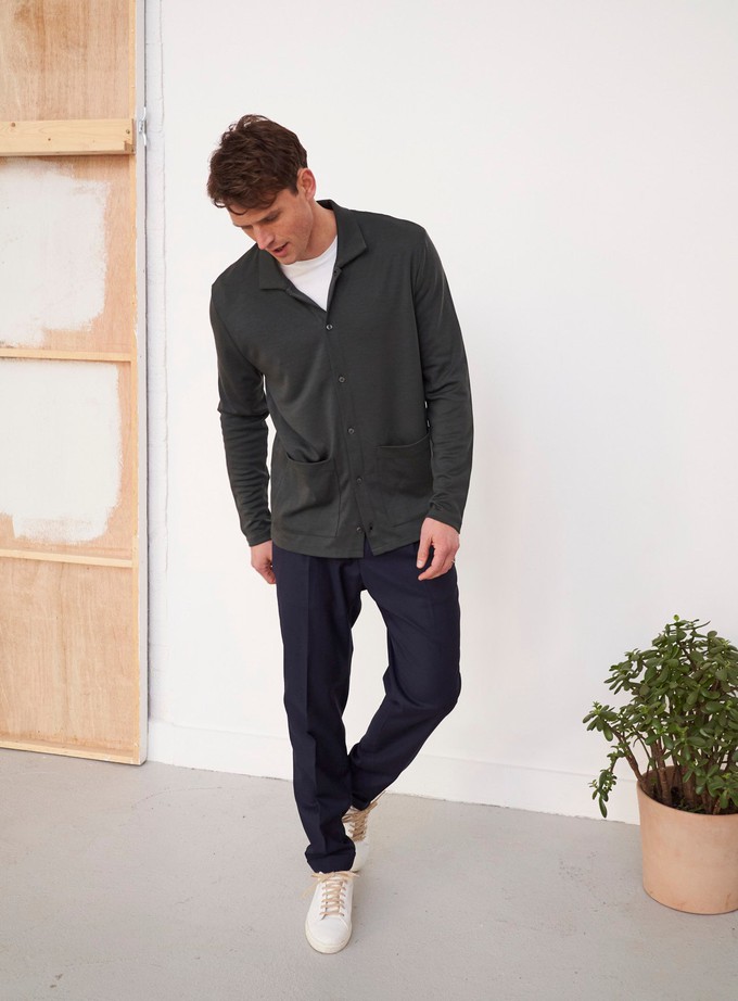 ZQ Merino Neem Green Overshirt from Neem London