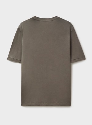 ZQ Merino Wool Jersey Oatmeal T-Shirt from Neem London