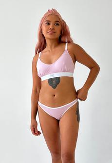 Low-Rise Bikini, Pink via Not Basics