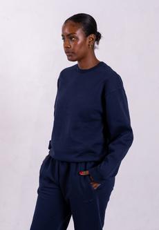 Oversized Sweatshirt, Blue Navy via Not Basics