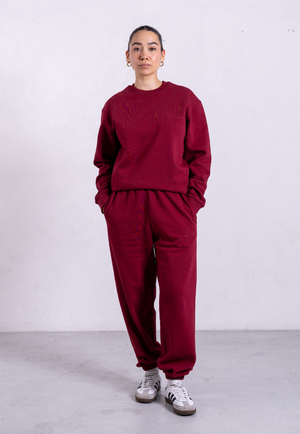 Organic Cotton Sweatsuit Set, Ruby Wine from Not Basics