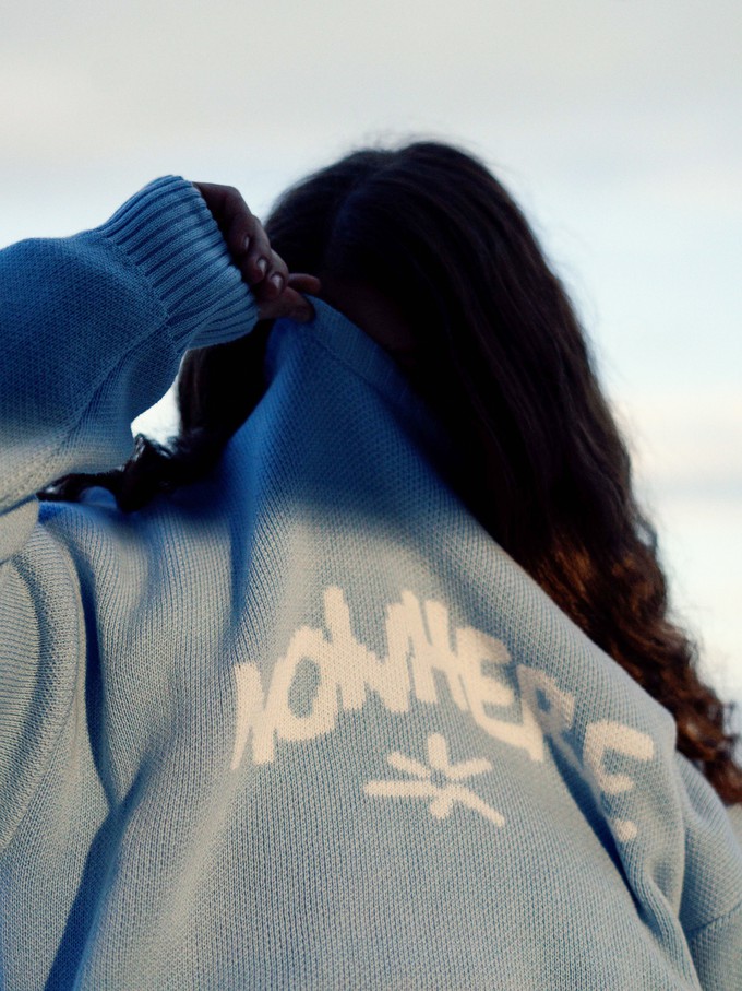 Nowhere baby blue sweater from NWHR