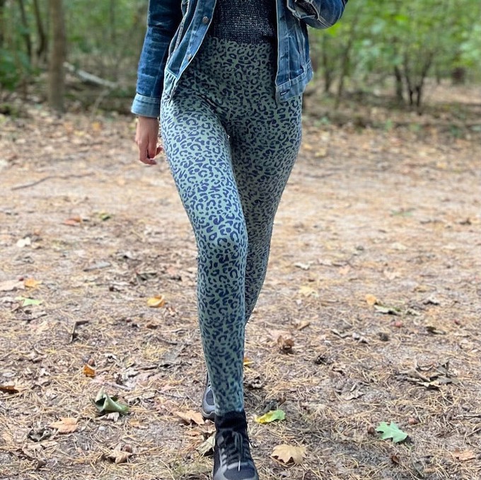 ADULT All Day Leopard Print Leggings I Olive from Orbasics