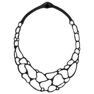 Wilma Recycled Rubber Necklace from Paguro Upcycle