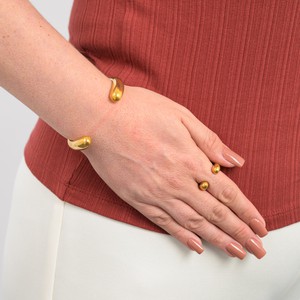 Jelani Recycled Brass Adjustable Ring from Paguro Upcycle