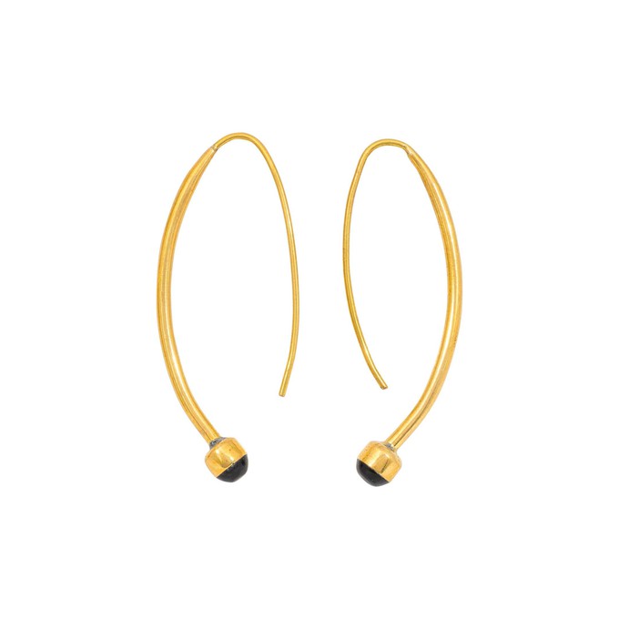 Kushikamana Recycled Brass Earrings (2 Colours) from Paguro Upcycle