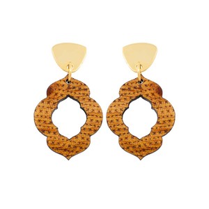 Herangan Recycled Wood Earrings from Paguro Upcycle