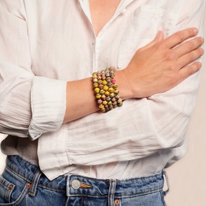 Kreolenarmband mit Papierperlen "Viva Bangle" from PEARLS OF AFRICA