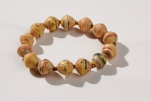 Papierperlenarmband "Africa 1 Row" from PEARLS OF AFRICA