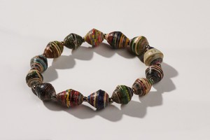 Papierperlenarmband "Africa 1 Row" from PEARLS OF AFRICA