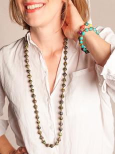 Schmuck-Set Schick & Schlicht: Kette Saint Tropez mit Armband Afrika 1 Row via PEARLS OF AFRICA