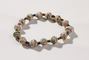 Papierperlenarmband "Africa 1 Row" from PEARLS OF AFRICA