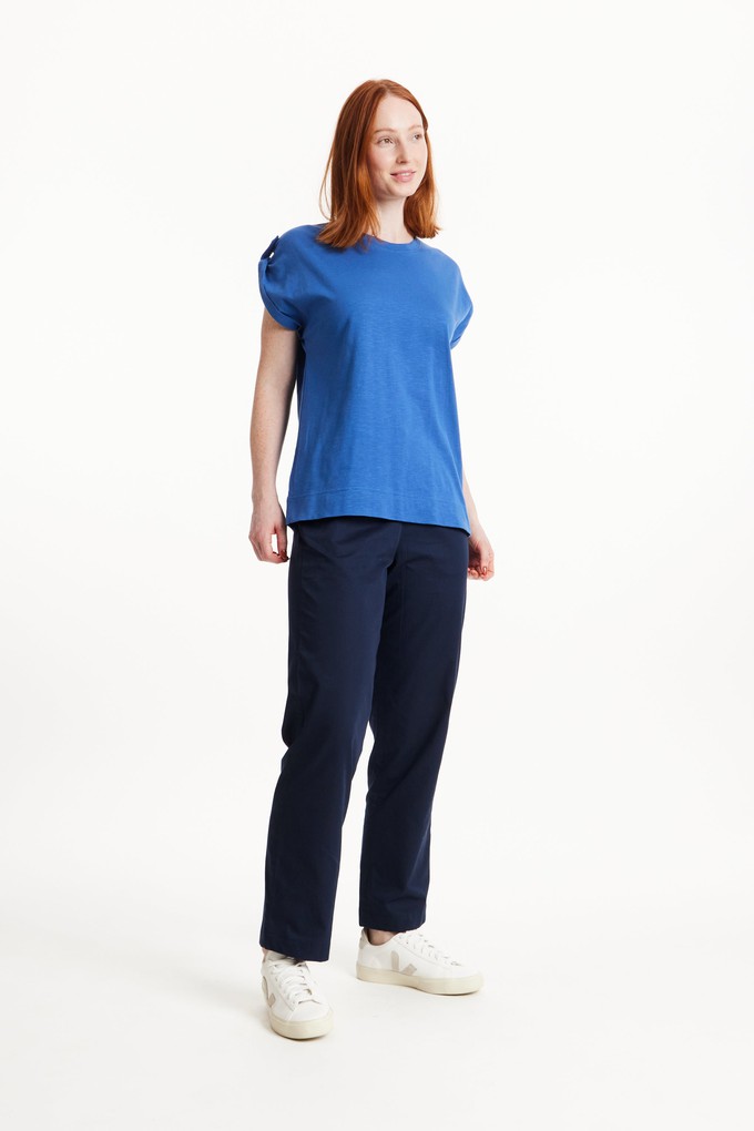 Jayne Slub Tee in Blue from People Tree