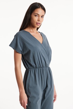 Evelyn Jumpsuit in Dark Grey from People Tree