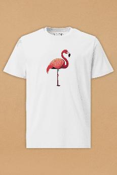 Flamingo T-Shirt Unisex via Pitod