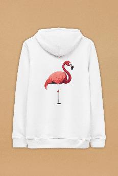 Flamingo Hoodie Unisex via Pitod