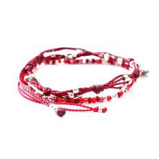 Bracelet Red Smile - 2 strands - Beautiful and Fairtrade via Quetzal Artisan