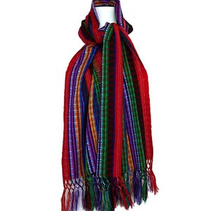 Rainbow Multicolour Scarf - Beautiful & Fairtrade Shawl from Quetzal Artisan