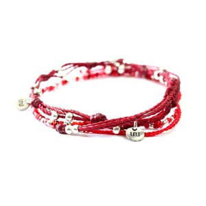 Bracelet Red Smile - 2 strands - Beautiful and Fairtrade from Quetzal Artisan