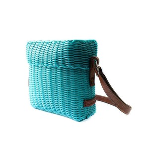 Small Bag Turquoise - Recycled Plastic - Trendy & Fairtrade from Quetzal Artisan