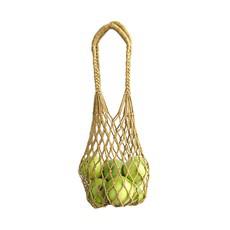 Net Bag Marigold - Macrame - Natural Dyes - Eco & Fairtrade via Quetzal Artisan