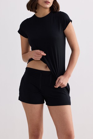 Essential Short Sleeve Tee Set in Black from Reistor