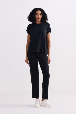 Wide Leg Pant in Black from Reistor