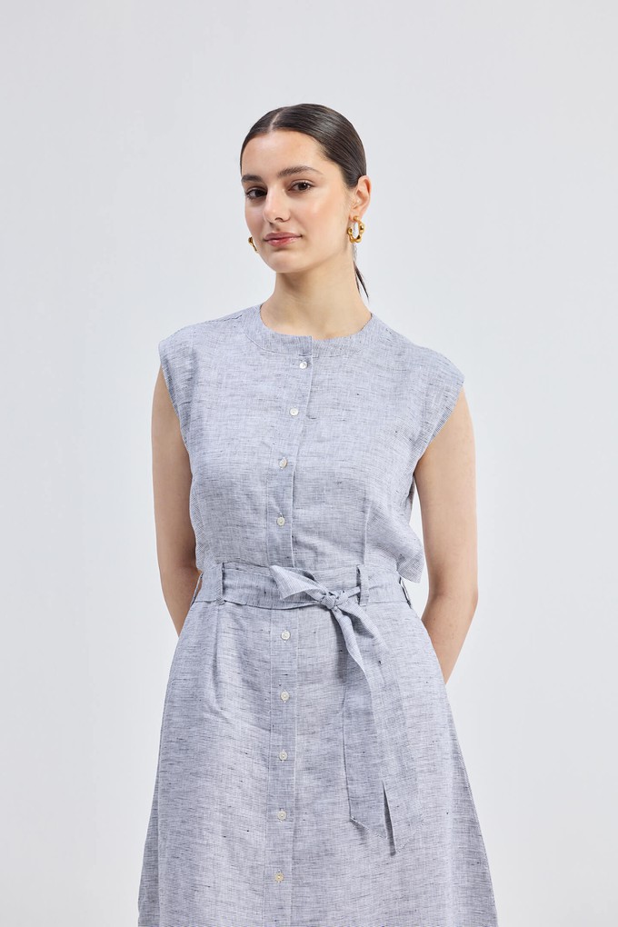 Back Cut Out Linen Dress from Reistor