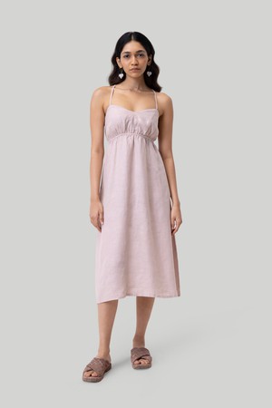 Strappy Midi Camisole Dress in Pink from Reistor