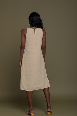 Reading Tea Leaves Dress in Sand Beige from Reistor